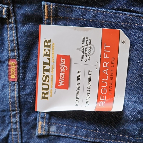 2- Pair Wrangler Rustler Heavyweight Jeans - Picture 2 of 6